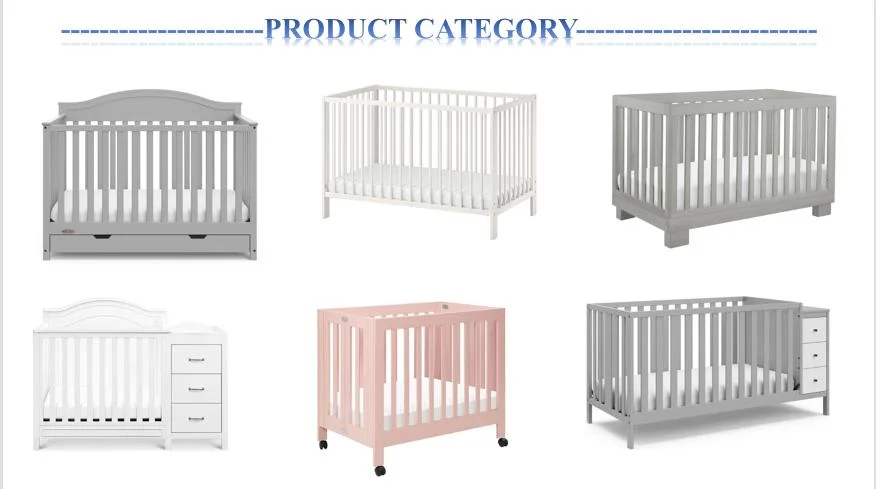 Competitive Price Natural Solid Wooden Baby Bed Baby Cot Crib